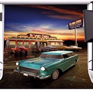 Super cool vintage car photo backdrop